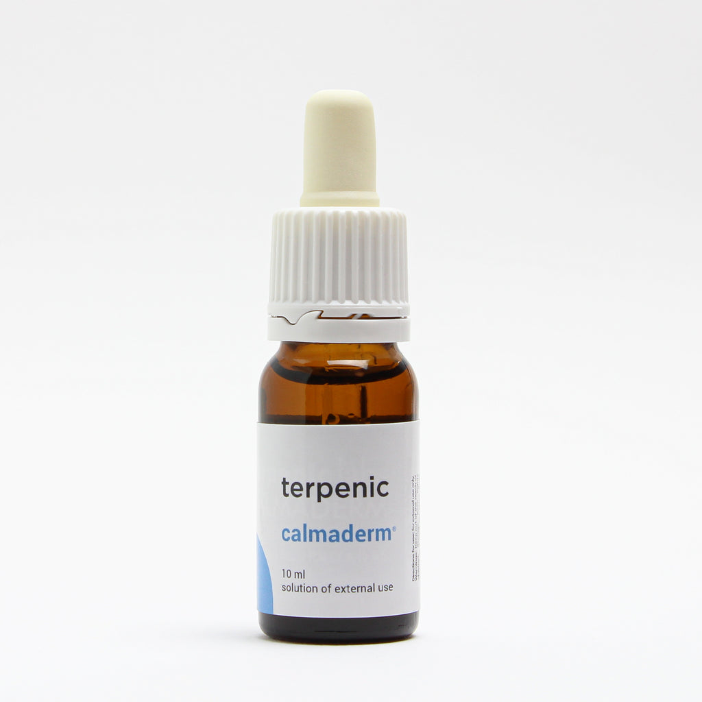 Terpenic Calmaderm Calming Oil solution for irritated skin 10ml bottle with pipette 
