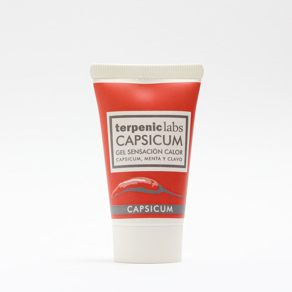 terpenic capsicum gel 30 ml sample tube - warming body gel targeting muscle and joint aches