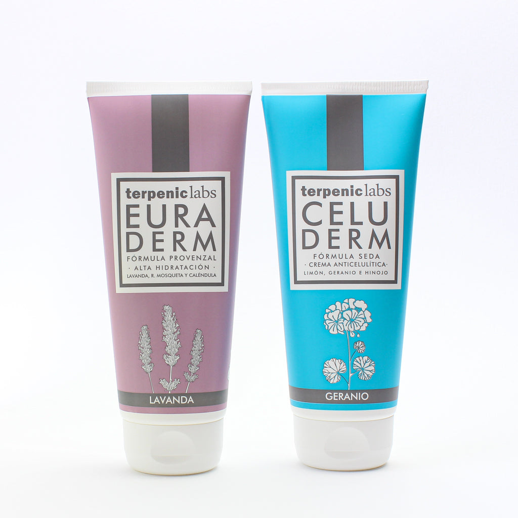 Terpenic Labs Celuderm and Euraderm Organic natural body lotions