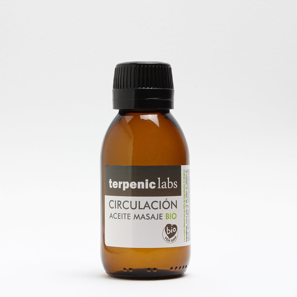 Terpenic circulation organic massage oil 100ml bottle