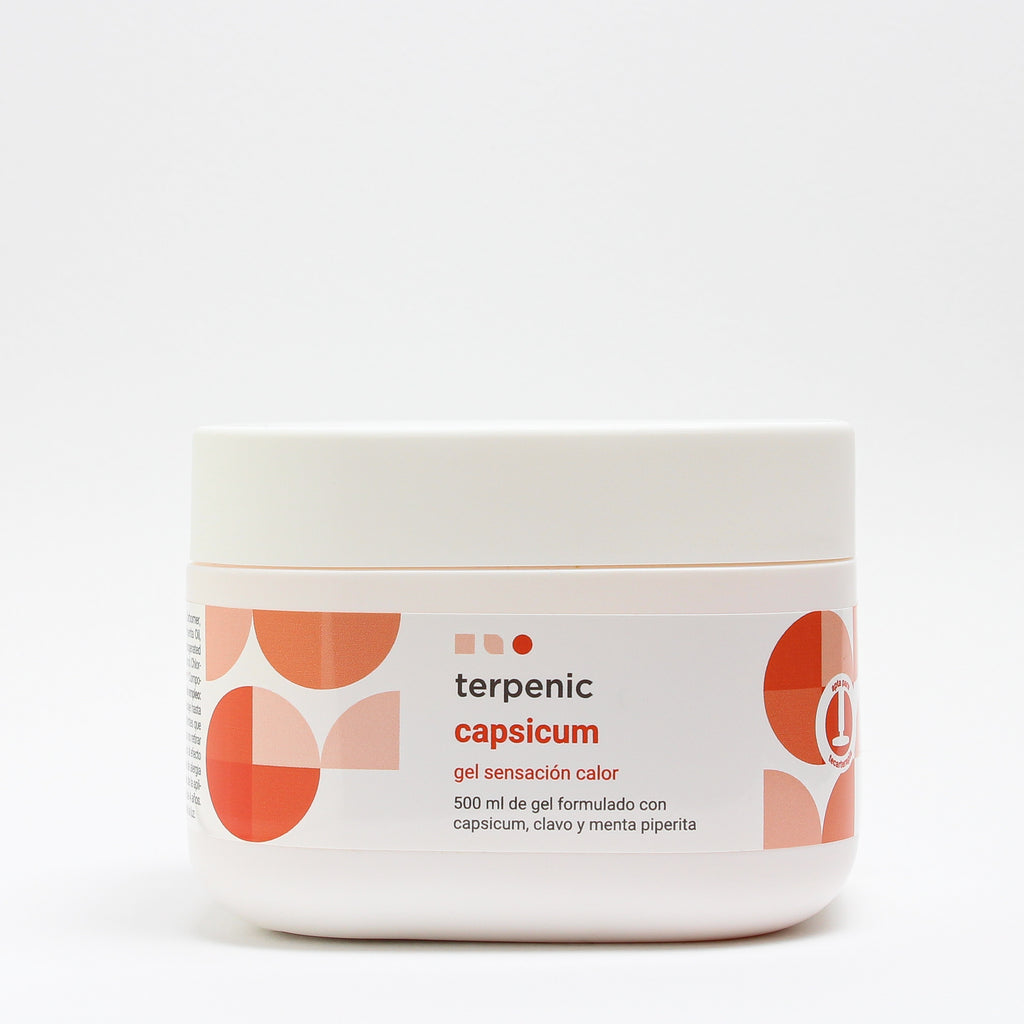 terpenic capsicum gel 500 ml package - warming body gel targeting muscle and joint aches