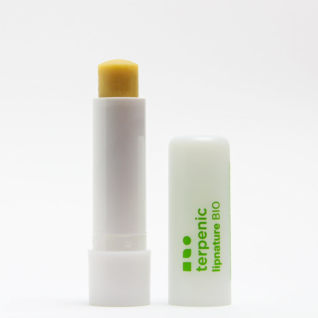 Terpenic natural organic lip balm intensive protection