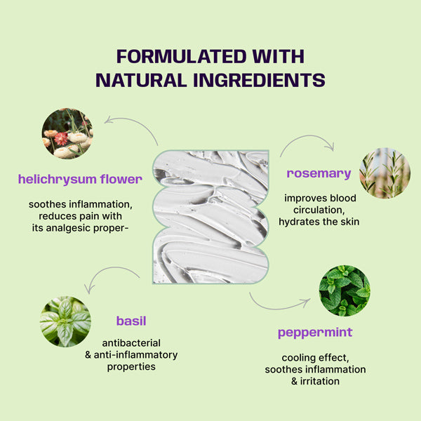 Terpenic Livium Fast absorbing cooling gel ingredients chart