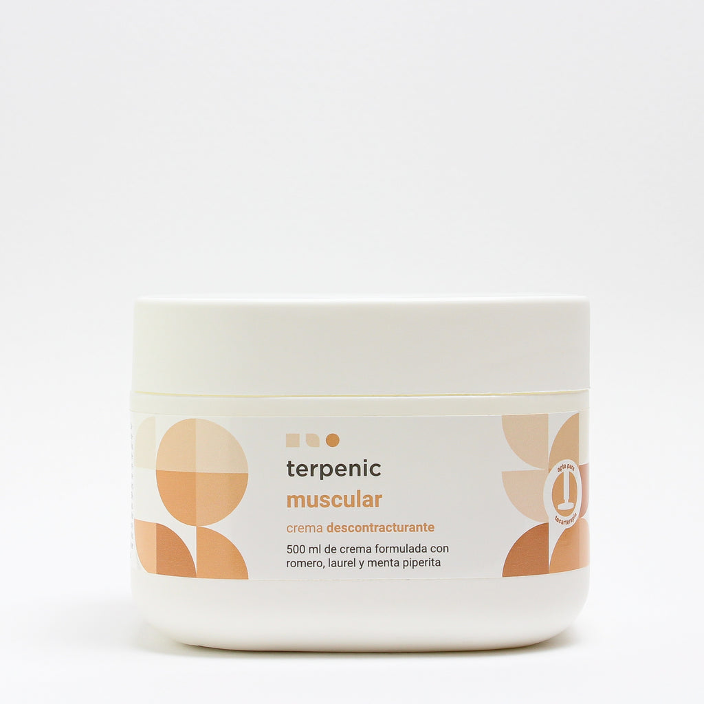 Terpenic Muscular Cream - Relaxes and restores contracted and overtrained muscles 500 ml front